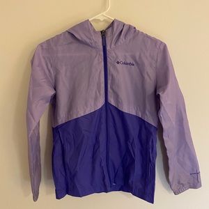 Lavender Columbia Windbreaker/Rain Jacket